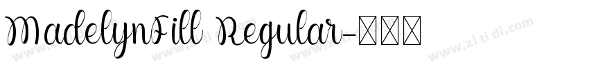 MadelynFill Regular字体转换